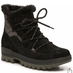 BARETRAPS NADYA FUR SHEARLING COLD WEATHER Black BOOTS SIZE 11 NWB